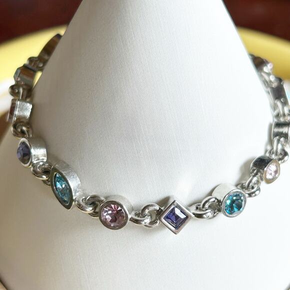 Multi Color Crystal Bracelet M4M - Picture 4 of 6